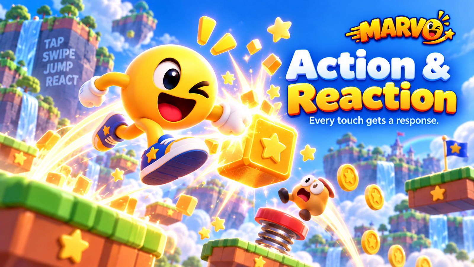 Action and reaction gameplay scene